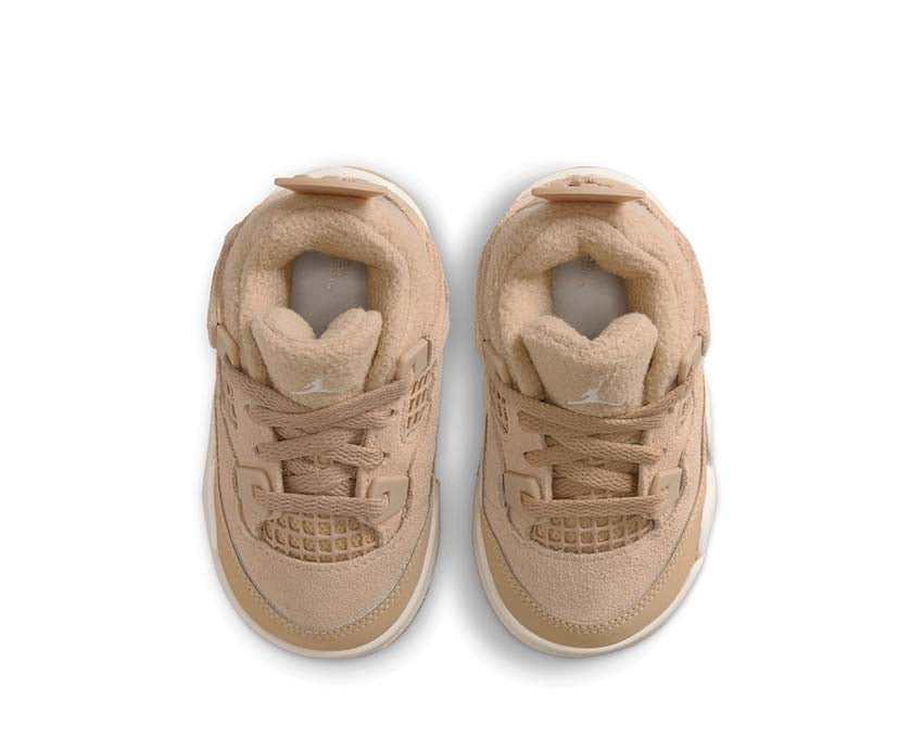 Air Jordan 4 Retro TD Cozy Beige — vue arrière Jordan 4 tout-petit Cozy