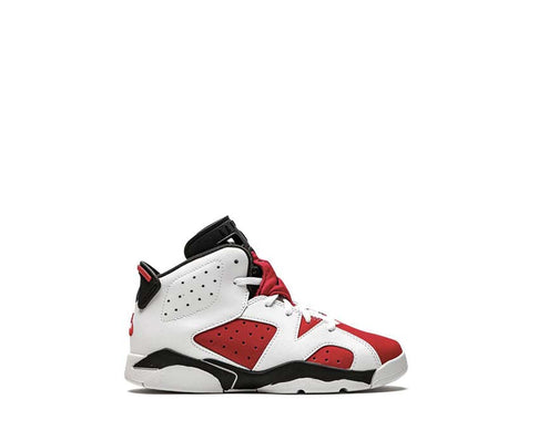 Air Jordan 6 Retro PS White Carmine Black — sneakers enfant preschool Jordan 6 iconique