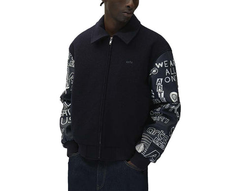 Arte Art Saves College Jacket — veste homme college broderies