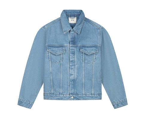 Arte Bird Back Jacket Bleach — giacca unisex ricamo schiena uccello