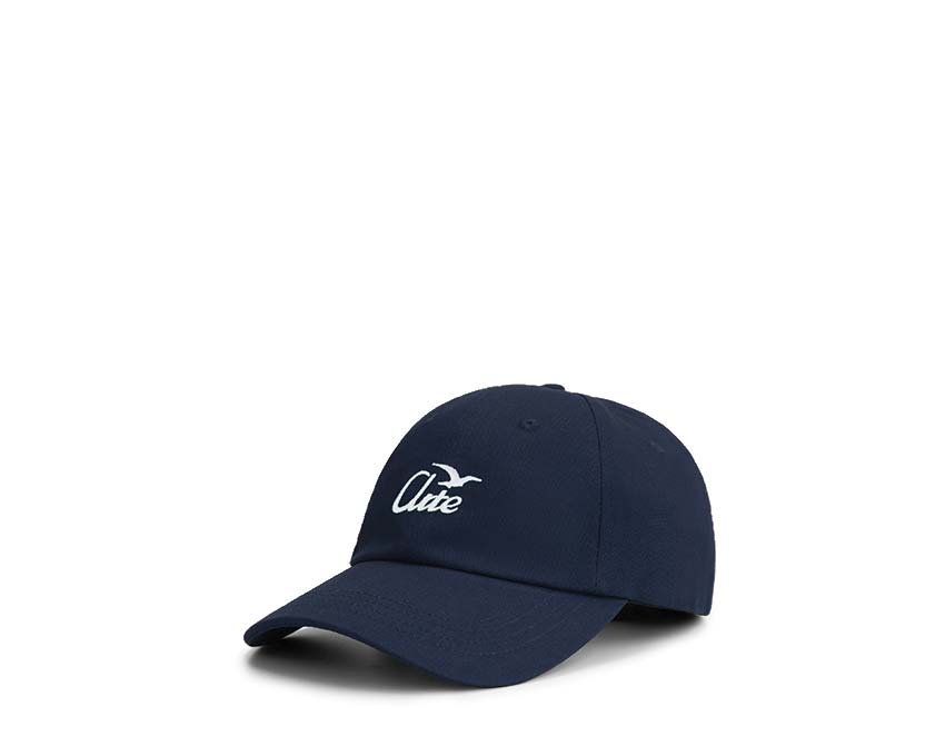 Arte Bird Logo Cap Navy — Unisex-Kappe gesticktes Vogel-Logo Streetwear