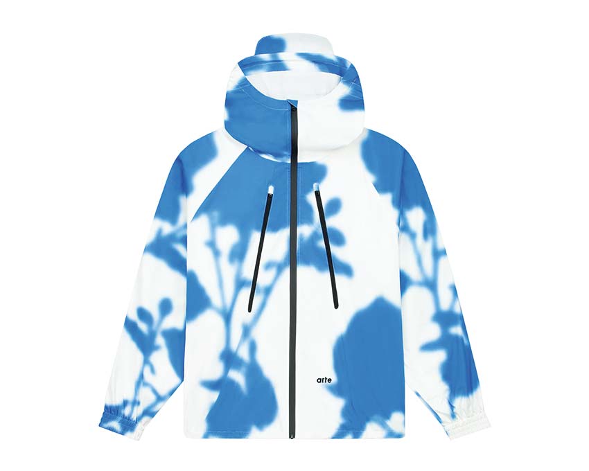 Arte Blue Flower Technical Jacket White / Blue AW24-160J