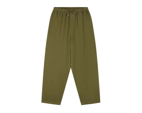 Arte Linen Pants Vert — pantalon homme lin coupe décontractée