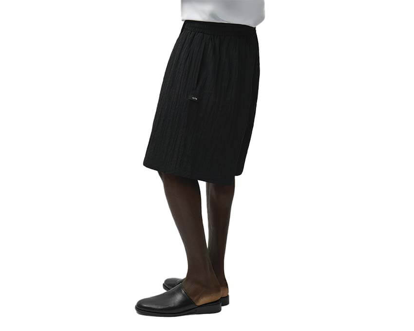 Arte Mesh Shorts Noir détail — tissu mesh aéré et cordon de serrage