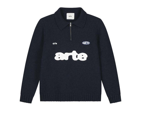 Arte Polo Navy — polo uomo navy cotone piqué