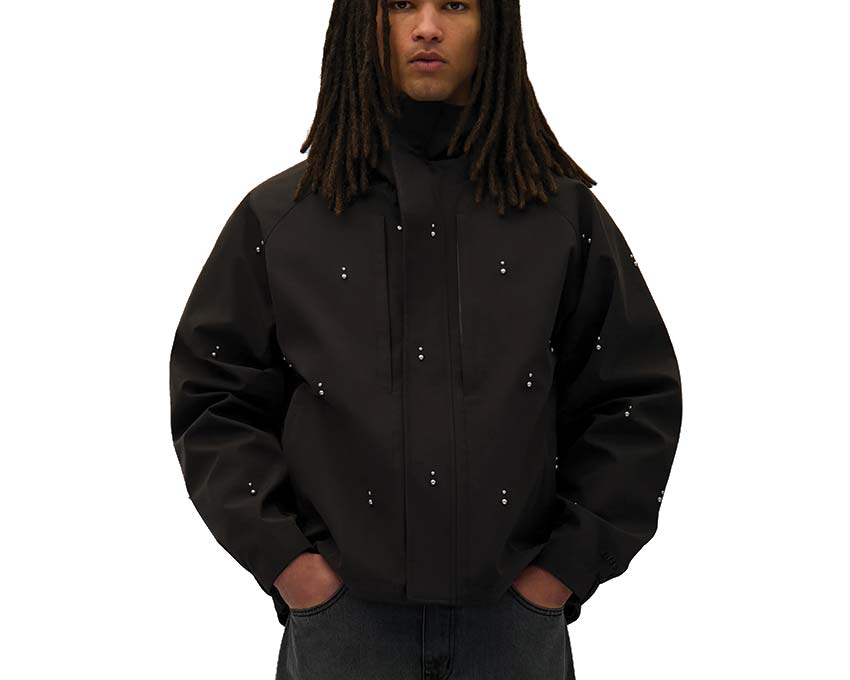 Arte Technical Revits Jacket Black — giacca tecnica unisex rivetti streetwear