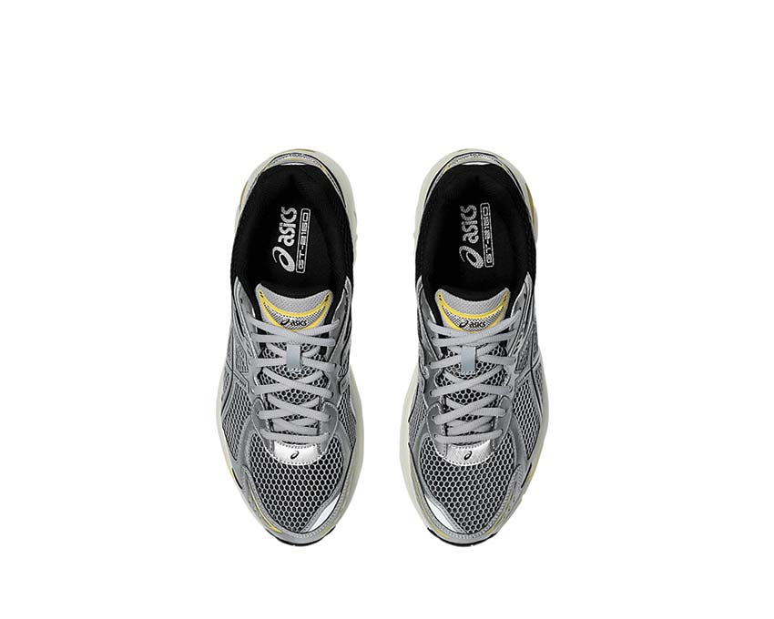 Asics GT-2160 Piedmont Grey/Pure Silver vista trasera — estabilidad y amortiguación Gel talón