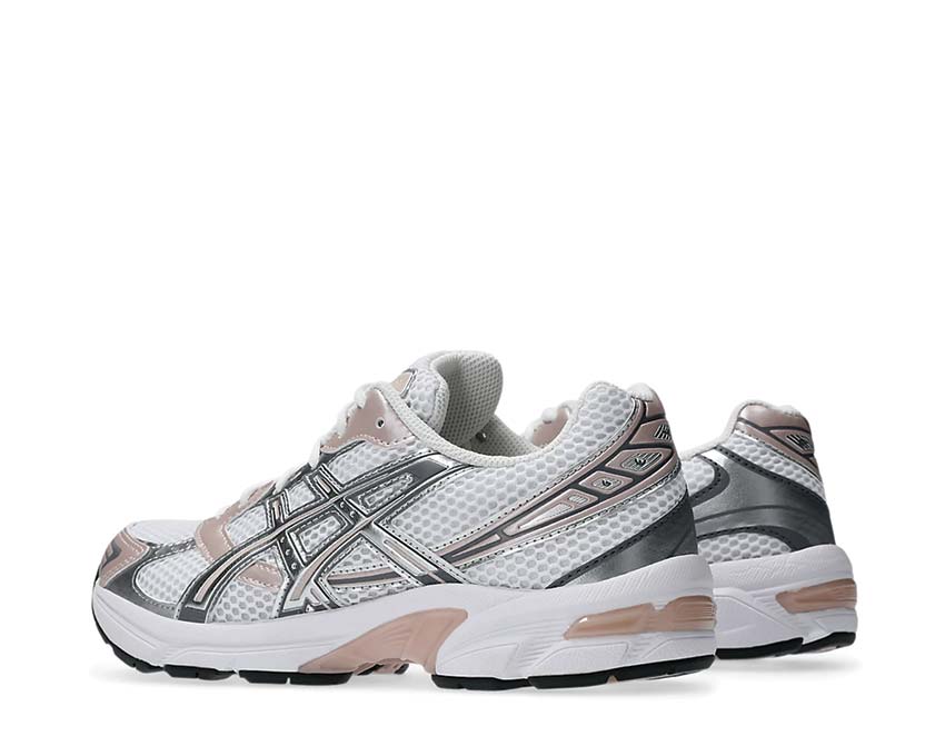 Asics Gel 1130 White/Neutral Pink semelle — amorti Gel rétro 90s