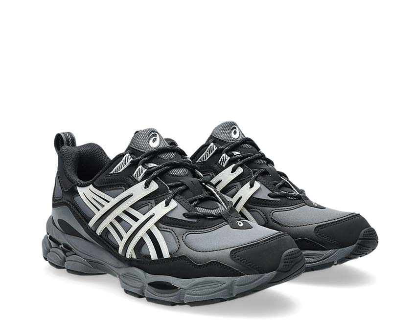 Asics Gel-NYC Utility Carrier Grey/Black vue latérale — tige mesh utilitaire