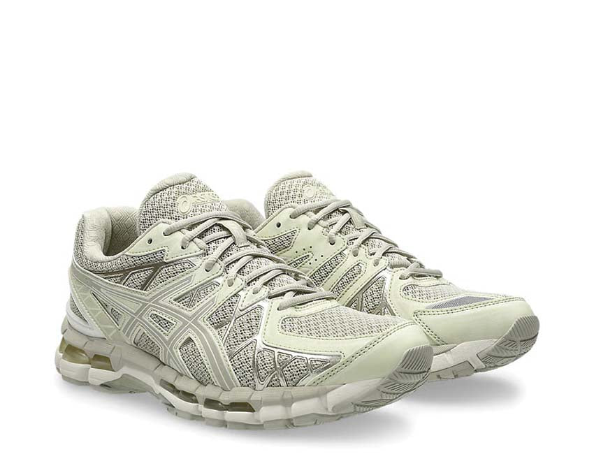Asics Gel Kayano 20 Fossil vue latérale — tige mesh respirante