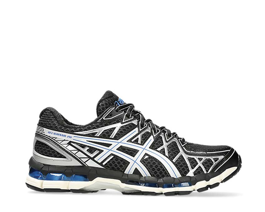 Asics Gel Kayano 20 Black Silver Black/Pure Silver — running homme stabilité dynamique
