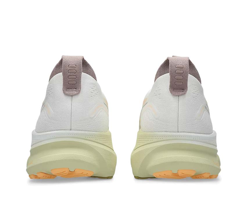 Asics Gel Kayano 32 White/Orange Glow semelle — amorti Gel DuoMax