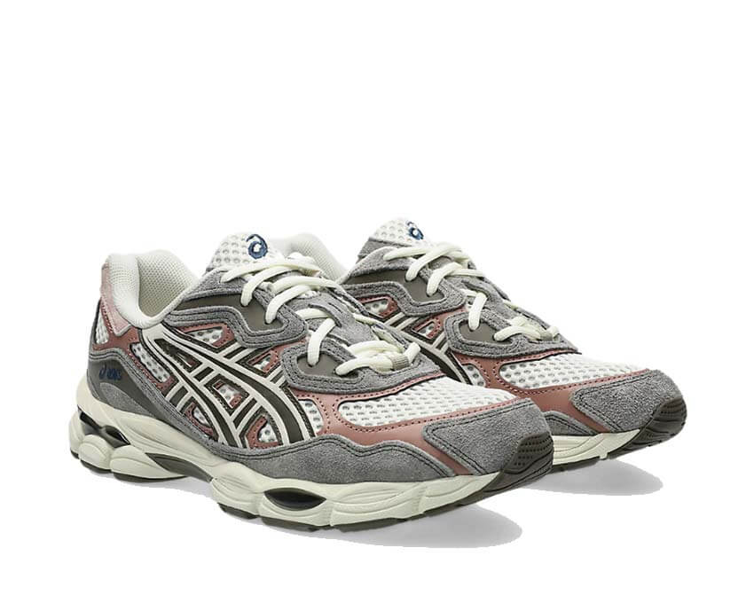 Asics Gel NYC Birch vue latérale — tige mesh vintage