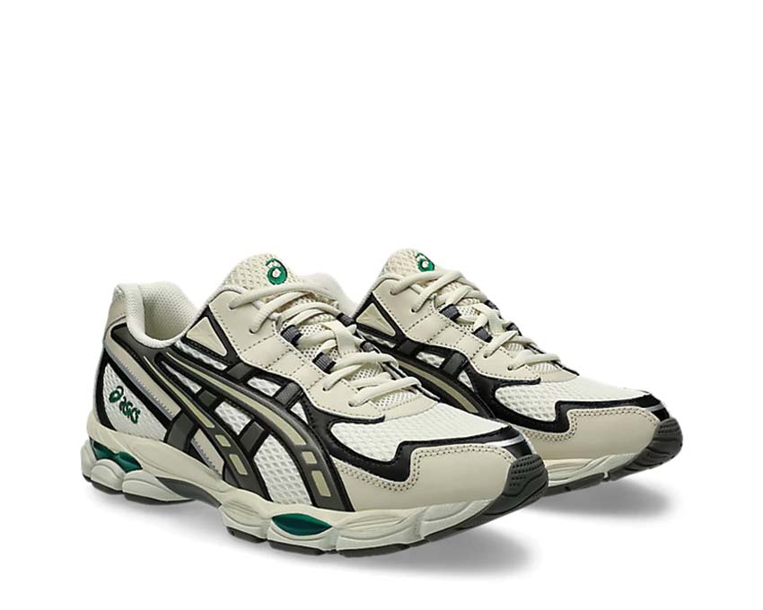 Asics Gel NYC 2055 Pale Oak/Truffle Grey vue latérale — plateforme lifestyle rétro