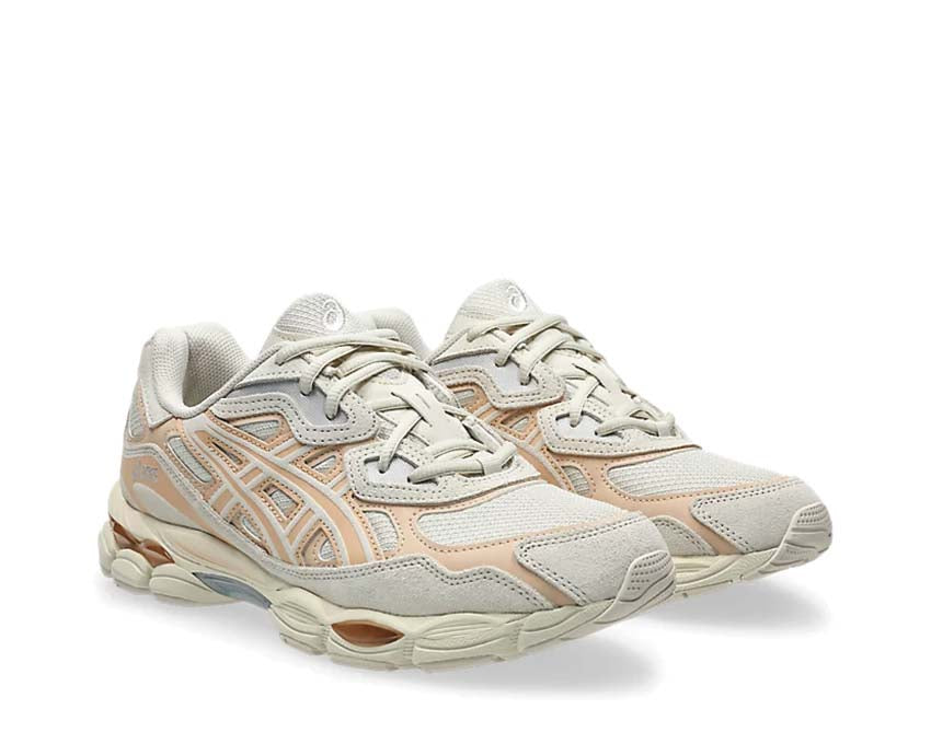 Asics Gel NYC Oatmeal/Bisque vue latérale — tige mesh vintage