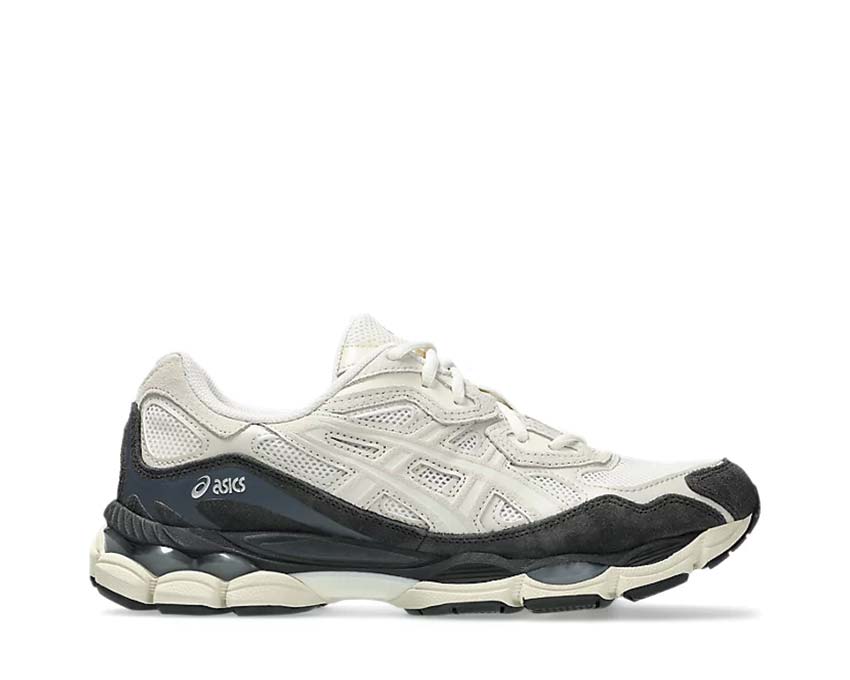 Asics Gel NYC White / Smoke Grey — sneaker running rétro unisexe amorti GEL