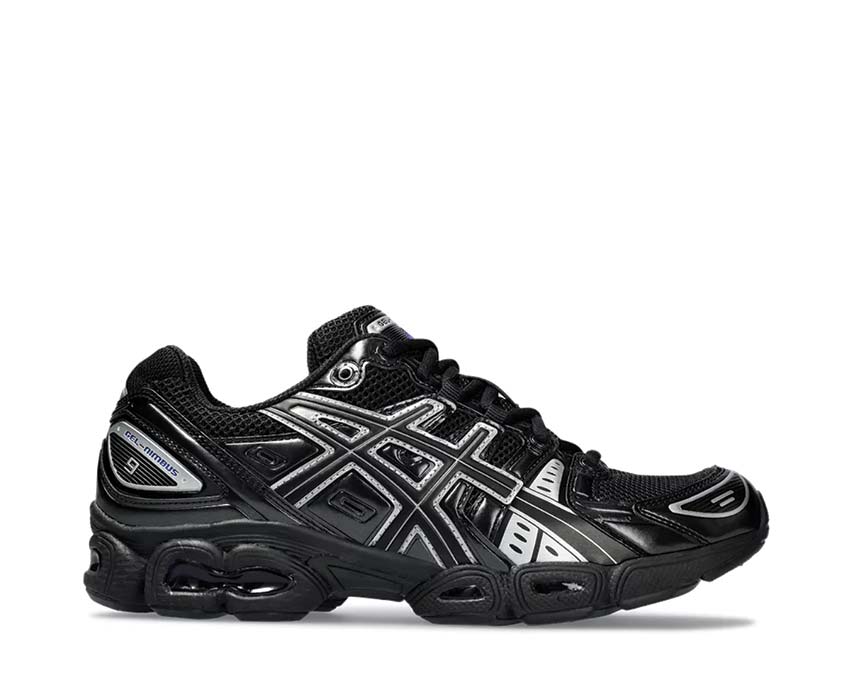Asics Gel Nimbus 9 Black/Pure Silver — running homme amorti Gel premium