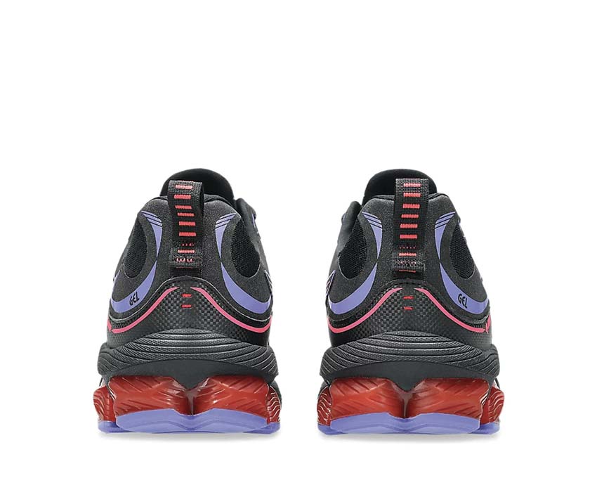 Asics Gel Quantum 180 VIII Black/Diva Pink detalle — mesh y TPU estructurado