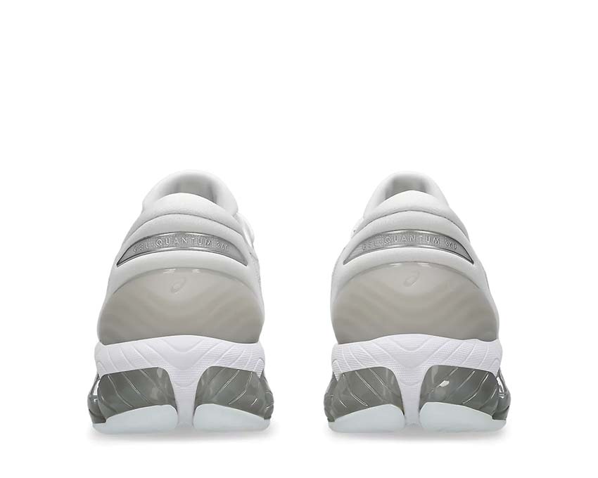 Asics Gel Quantum 360 VIII White/Pure Silver détail — mesh et TPU structurant