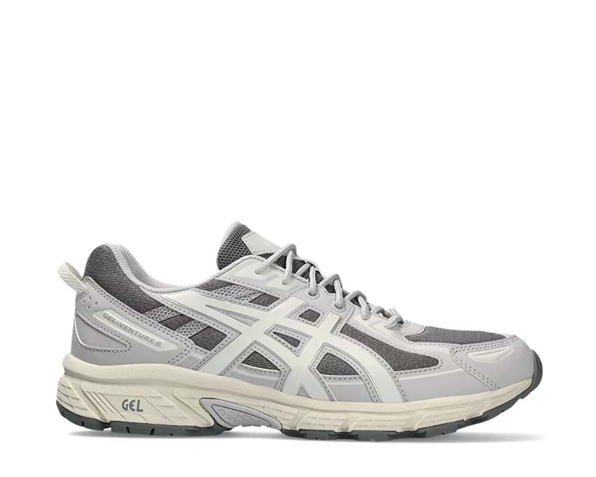 Asics Gel Venture 6 Clay Grey/Cream — trail running homme amorti Gel confort