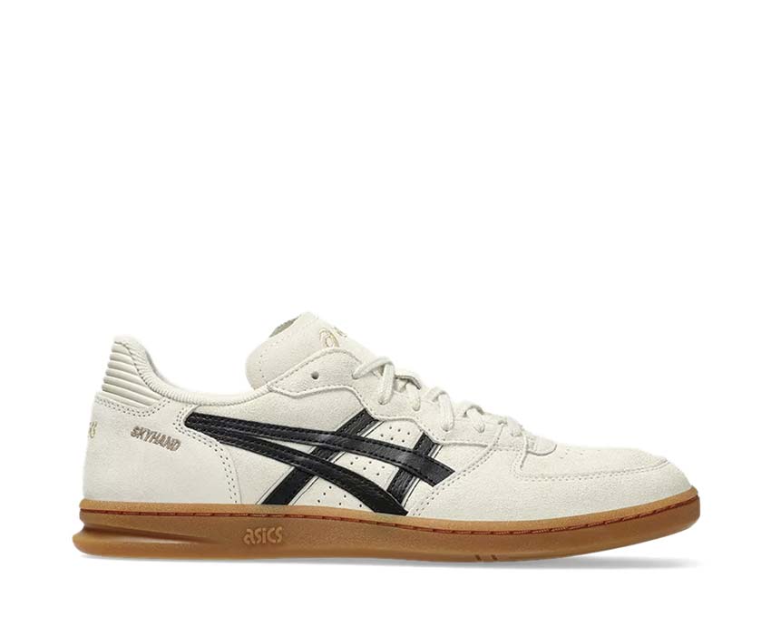 Asics Skyhand OG Oatmeal/Black — zapatilla running mujer lifestyle parte superior cuero y mesh