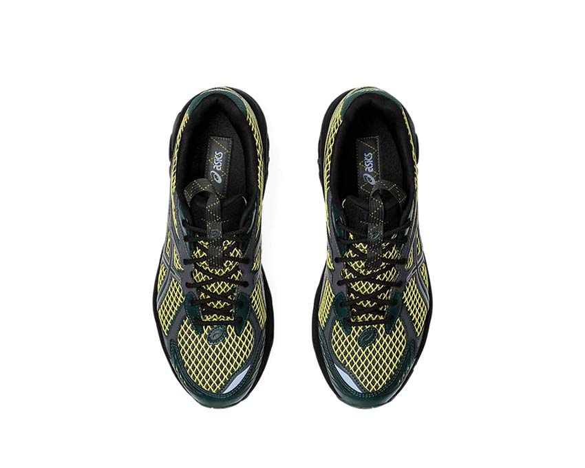 Asics UB-7 GT-2160 Kiko Kostadinov Dark Neptune/Pure Silver vista trasera — amortiguación Gel colaboración