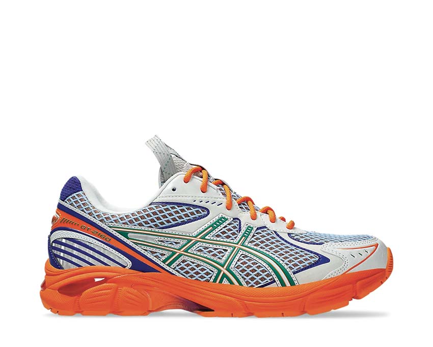 Asics UB-7 GT-2160 Kiko Kostadinov Lava Orange/Jasper Green — collaboration design GT-2160 remixé