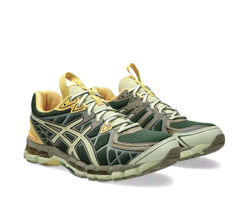 Asics UB10-S Gel Kayano 20 Kiko Kostadinov Hunter Green/Jade side view — collaboration design