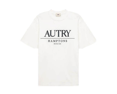 Autry T-Shirt Hamptons House Logo Weiß — weißes Logo-T-Shirt Premium Lifestyle Autry