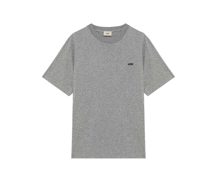 Autry T-Shirt Main Dark Melange — t-shirt homme coton chiné foncé logo Autry