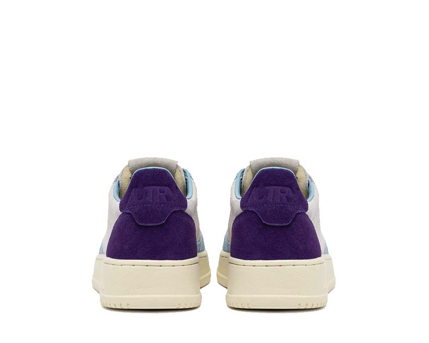 Autry Medalist Low Tric Suede Port Mauve suela — suela de goma
