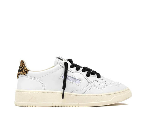 Autry Medalist Low Ocre Naturel — sneaker femme cuir ocre naturel rétro tennis vintage