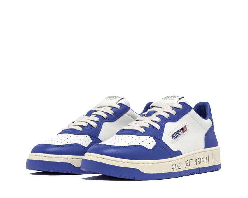 Autry Medalist Low Match Bic White Pale Blue suela — suela de goma