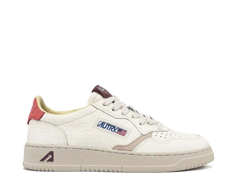 Autry Medalist Low W Nubuck Suede Rose Sand — zapatilla mujer cuero retro sport