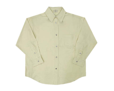 Autry Overshirt Jacket Crème — chemise veste coton premium crème logo brodé Autry