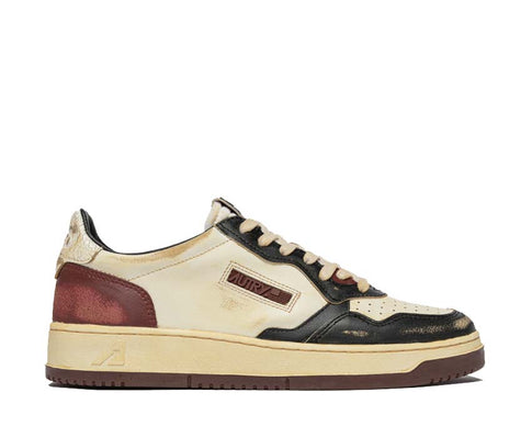 Autry Super Vintage Low Beige Syrah — zapatilla hombre cuero envejecido deporte retro
