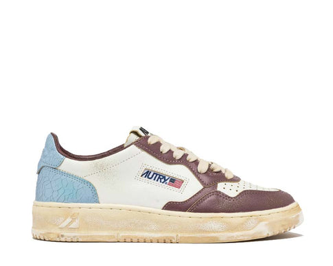Autry Super Vintage Low Leat White Celestial Retro — zapatilla hombre cuero