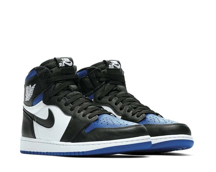 Air Jordan 1 Retro High OG Game Royal side view — Game Royal blue leather