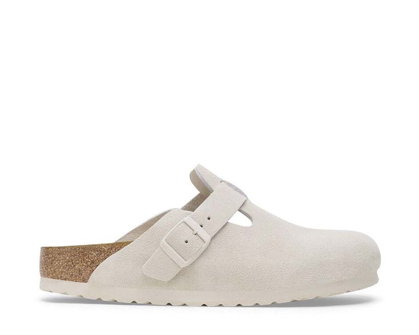 Birkenstock Boston Suede Antique White 1024740