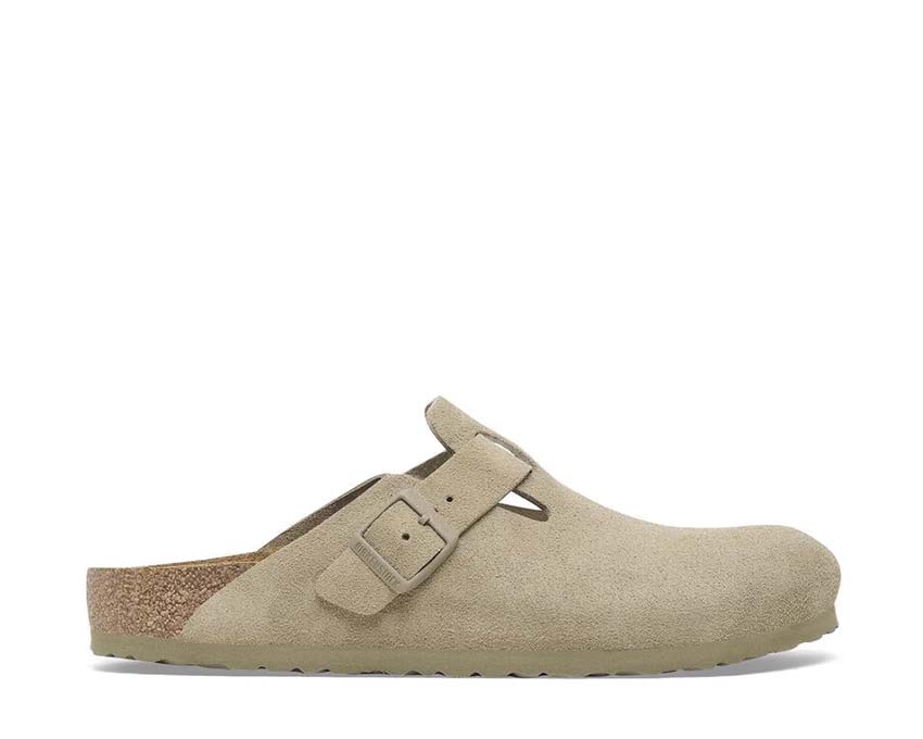 Birkenstock Boston Suede Faded Khaki 1025844