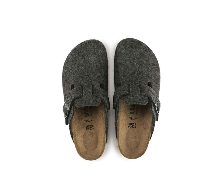 Birkenstock Boston Wool Anthracite 0160373