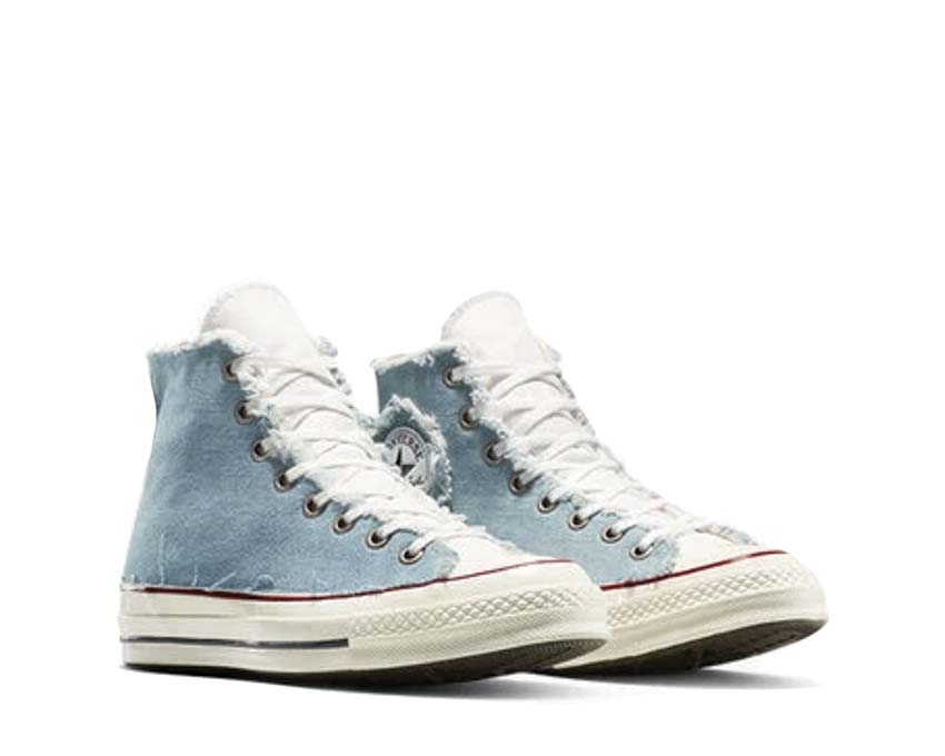 Converse Chuck 70 Canvas Ltd Frayed Denim vue latérale — toile denim effilé édition limitée