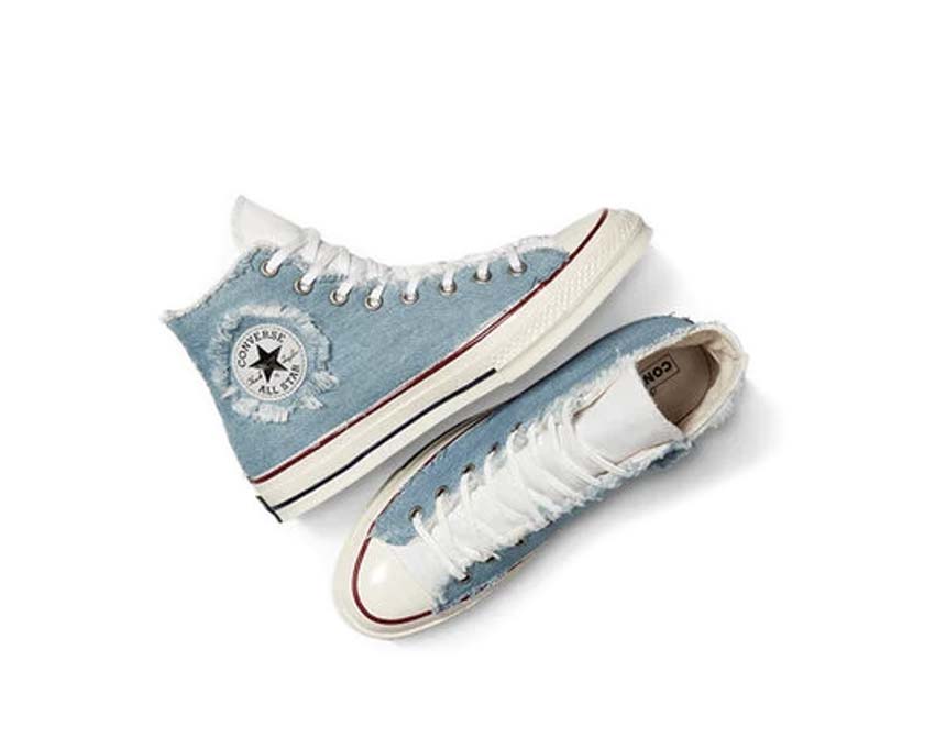 Converse Chuck 70 Canvas Ltd Frayed Denim semelle — semelle vulcanisée denim épaissie