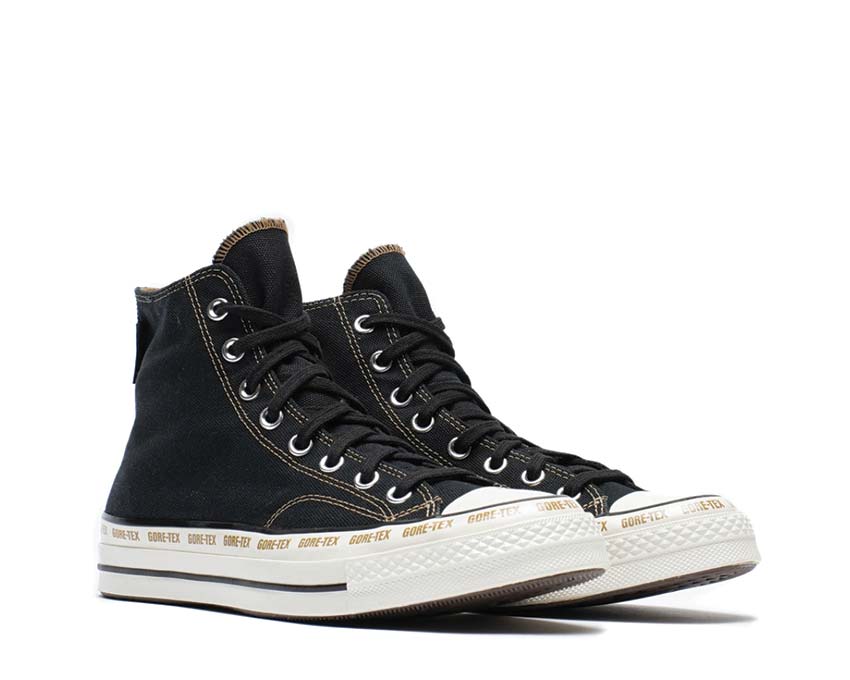Converse Chuck 70 Gore-Tex Black/Toadstool vista lateral — caña impermeable Gore-Tex