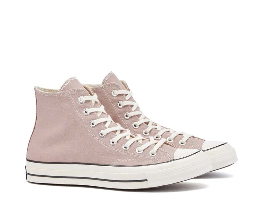 Converse Chuck 70 Hi Bite The Dust/Egret/Medium Beige vista lateral — caña alta beige egret