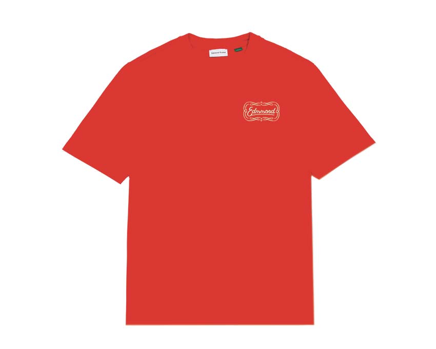 Edmmond Studios Bellboy Tee Red — camiseta hombre algodón bellboy rojo
