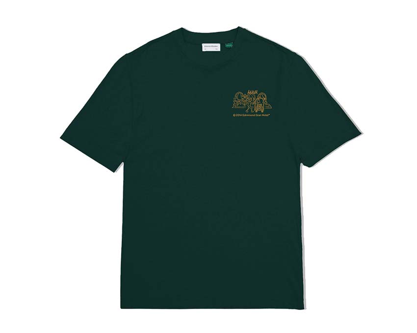 Edmmond Studios Gran Motel Group Tee Dark Green — camiseta hombre motivo motel