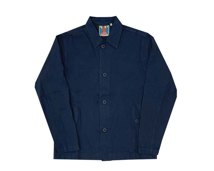 Edmmond Studios Lab Jacket Plain Navy 324-80-10590