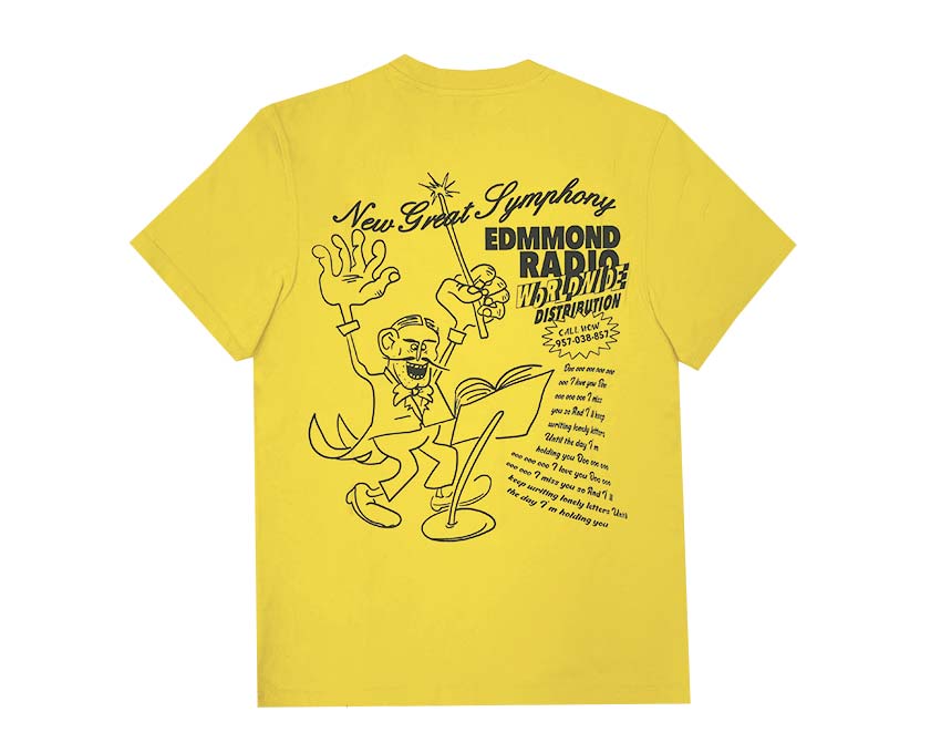 Edmmond Studios New Great Symphony Yellow vue latérale — coton doux motif dos