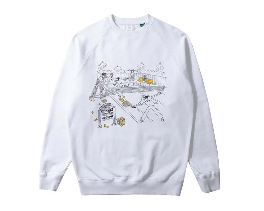 Edmmond Studios Tennis Courts White — sudadera hombre pista de tenis